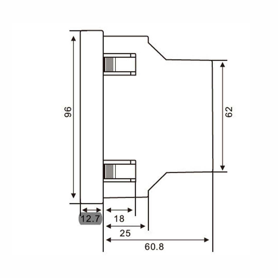 3-Phase Energy Meter with Modbus RTU, TCP/IP Gateway, 4DI/2DO