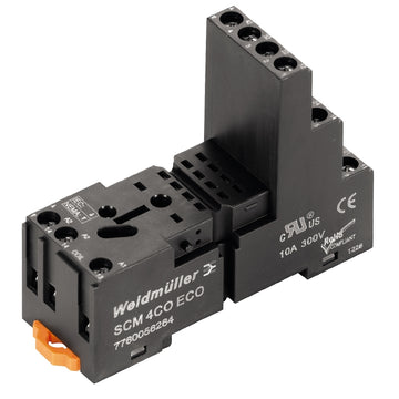 Relay Base DRM-Series 4CO 6A, Screw Connection
