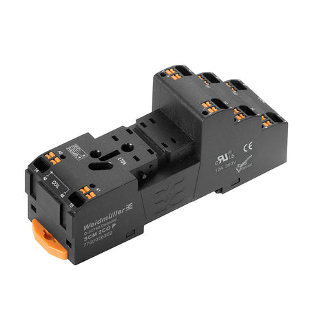 Relay Base DRM-Series 2CO 12A, Push In Connection — Weidmuller