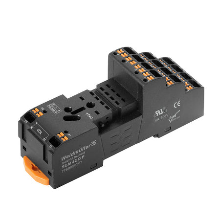 Relay Base DRM-Series 4CO 6A, Push In Connection — Weidmuller