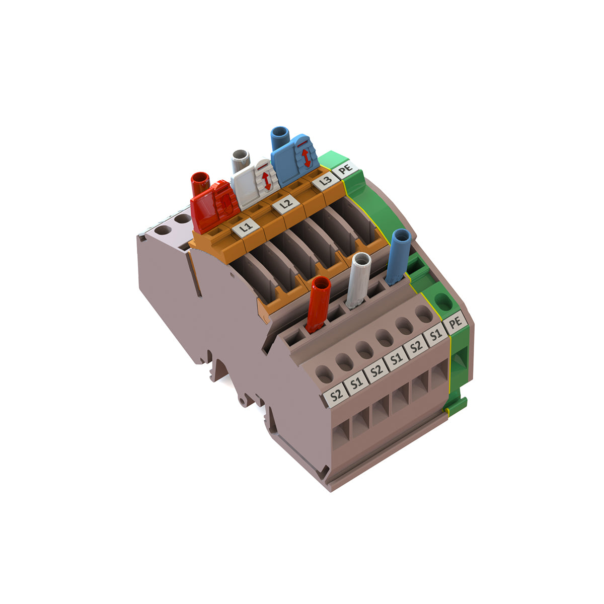 3-Phase Make-Before-Break CT Test Disconnect / Shorting Link Kit with Earth, Screw Connection | WTTB CT KIT 3PH+E —