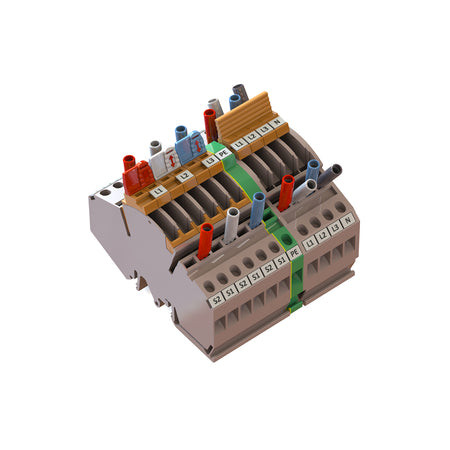 3-Phase Make-Before-Break CT Test Disconnect / Shorting Link Kit with Earth + VT, Screw Connection | WTTB CT KIT 3PH+E+VT —