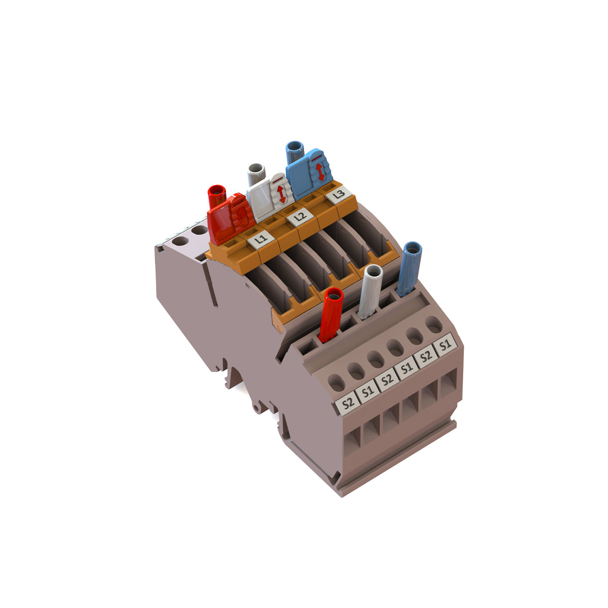 3-Phase Make-Before-Break CT Test Disconnect / Shorting Link Kit, Push-In Connection | ATTB CT KIT 3PH — Weidmuller