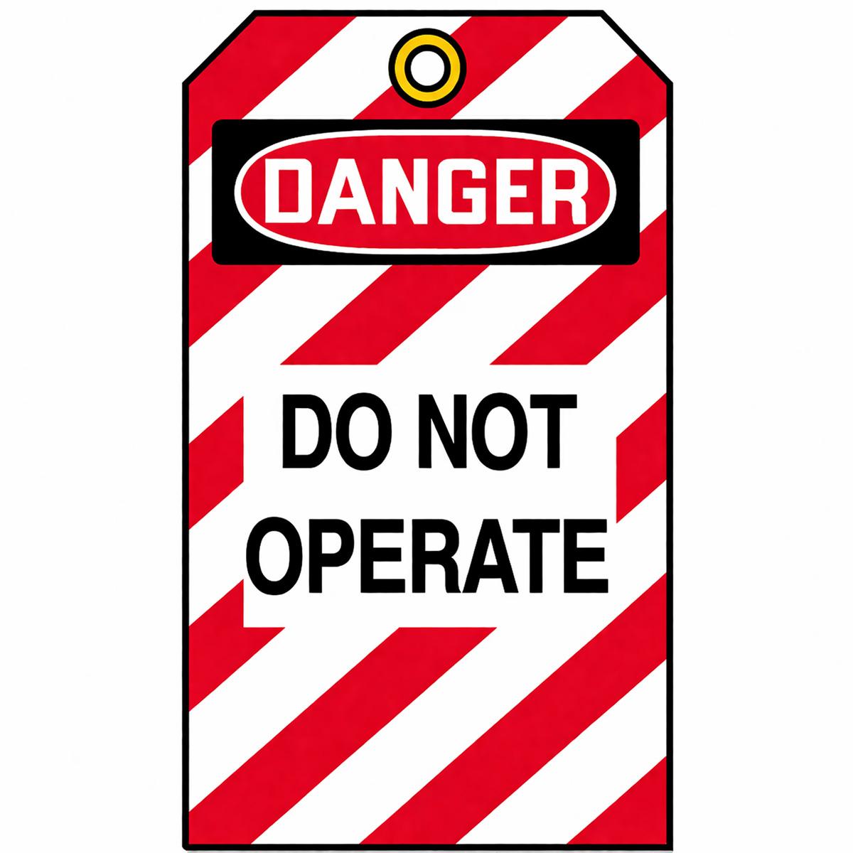 Danger Do Not Operate Lockout Tags Pack of 5 — Brady