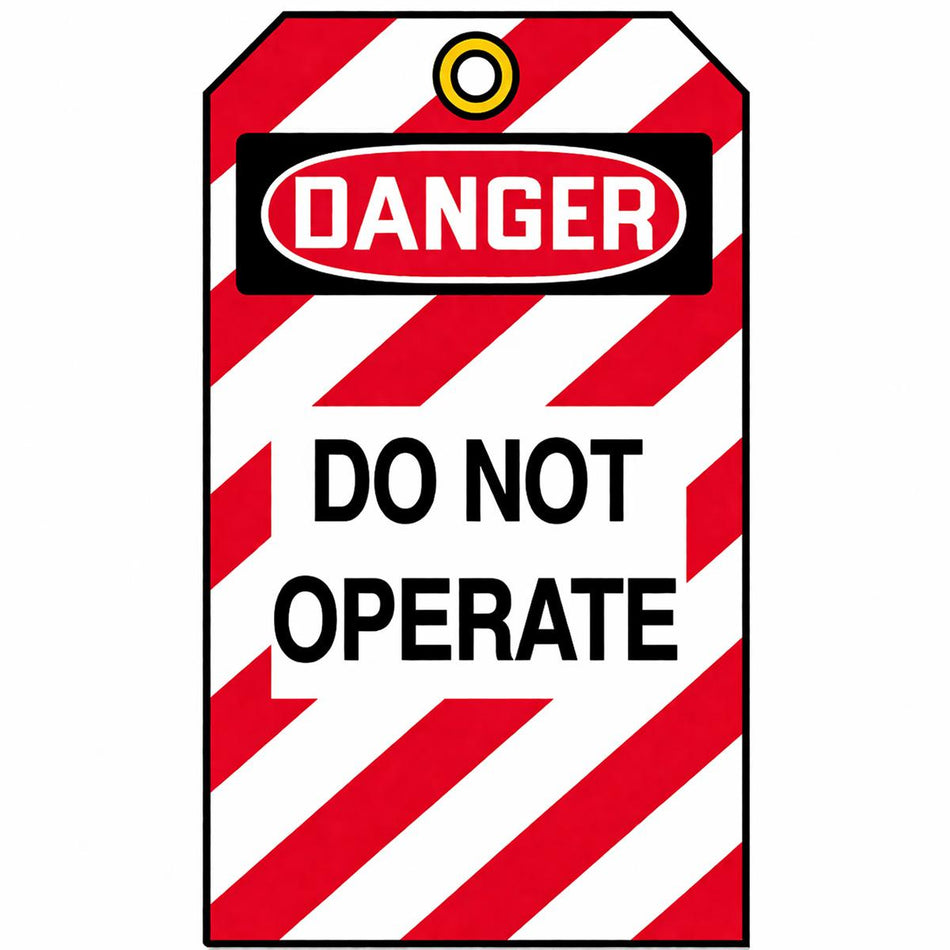Danger Do Not Operate Lockout Tags Pack of 5 — Brady