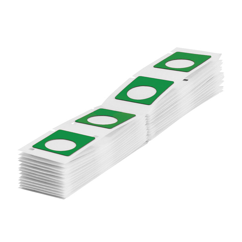BMP71 B-7593 Raised Panel Rectangular Labels 40 x 30mm, Green | M71EP-5-7593-GN — Brady
