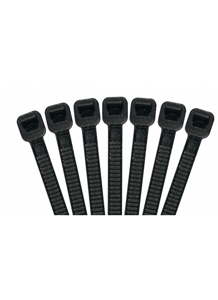 Standard Duty Nylon Ties, Black, 203mm x 4.6mm, 100 Pack — Brady