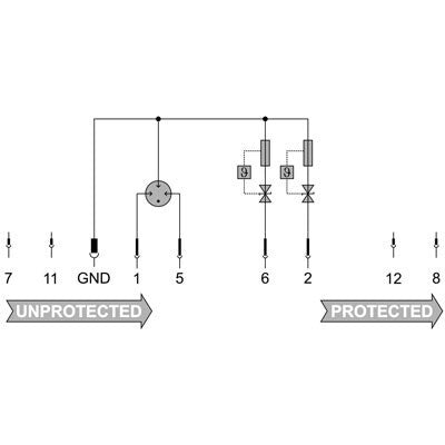 Signal Surge Protection, 2 Channel, 5VDC - VSPC 2SL 5VDC - figure 2