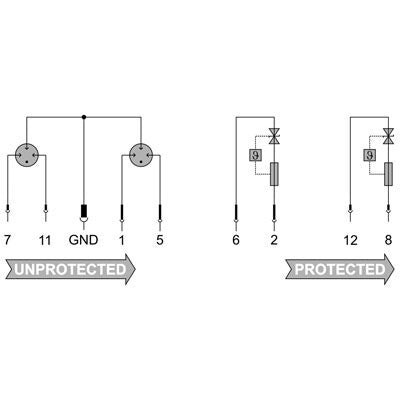 Signal Surge Protection, 2 Channel Current Loop, 12VDC - VSPC 2CL 12VDC - figure 2
