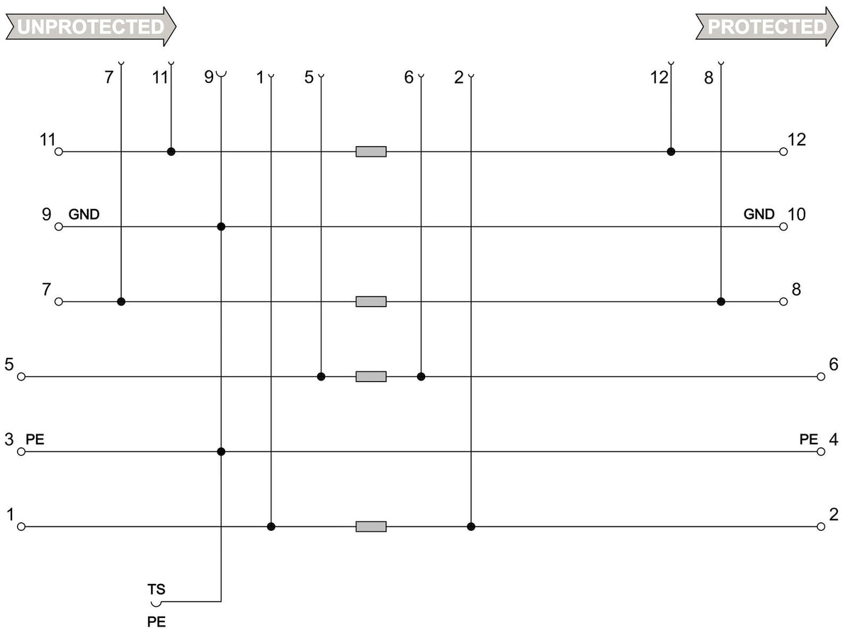 Base for VSPC Signal Surge Protection, 4 Slot - VSPC BASE 4SL - figure 2