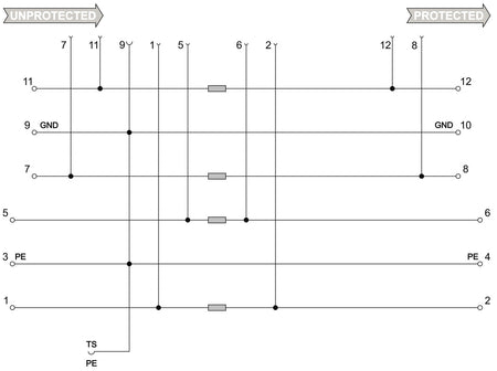 Base for VSPC Signal Surge Protection, 4 Slot - VSPC BASE 4SL - figure 2