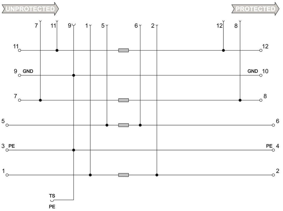 Base for VSPC Signal Surge Protection, 4 Slot - VSPC BASE 4SL - figure 2