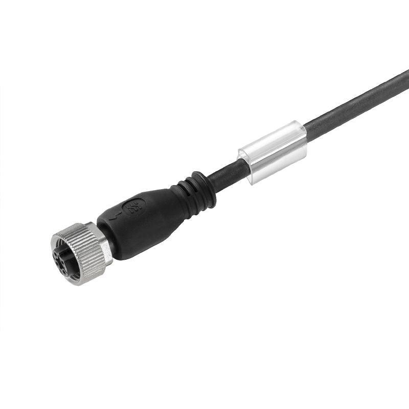 M12 Cable, 4 Pole, One End Without Connector, 1.5m, A-Coded | SAIL-M12BG-4-1.5U — Weidmuller