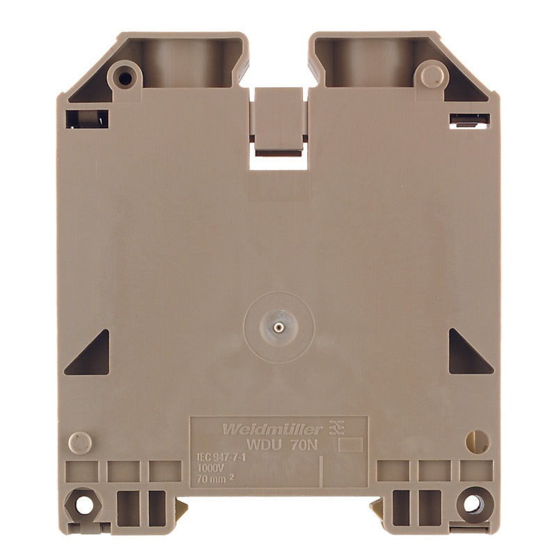 DIN Terminal W-Series Screw Connection 70mm Beige - WDU 70N/35 — Weidmuller