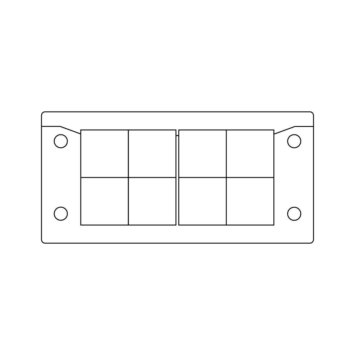 KEL-ER-BS Cable Entry Frames with Fire Penetration Seals - KEL-ER 16|8-BS V2A — Icotek