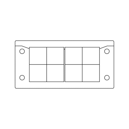 KEL-ER-BS Cable Entry Frames with Fire Penetration Seals - KEL-ER 16|8-BS V2A — Icotek