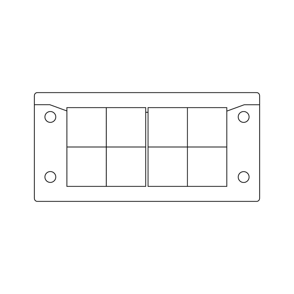 KEL-ER-BS Cable Entry Frames with Fire Penetration Seals - KEL-ER 16|8-BS V2A — Icotek