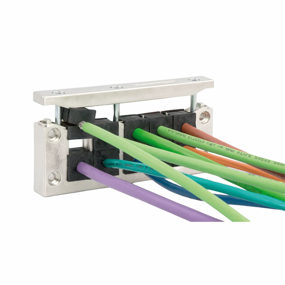 SPLIT EMC CABLE ENTRY FRAMES FOR SHIELDING CABLES WITH CONNECTORS | EMC-KEL-U 24|10 — Icotek