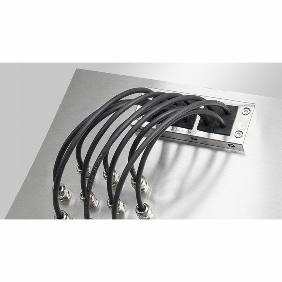 SPLIT EMC CABLE ENTRY FRAMES FOR SHIELDING CABLES WITH CONNECTORS | EMC-KEL-U 24|10