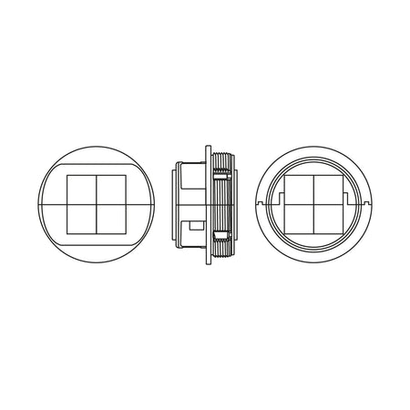 Split EMC Cable Gland M63 IP55 to Suit 4 x 1-17mm Cables - EMC-KVT-DS 63|4 with EMC locknut — Icotek