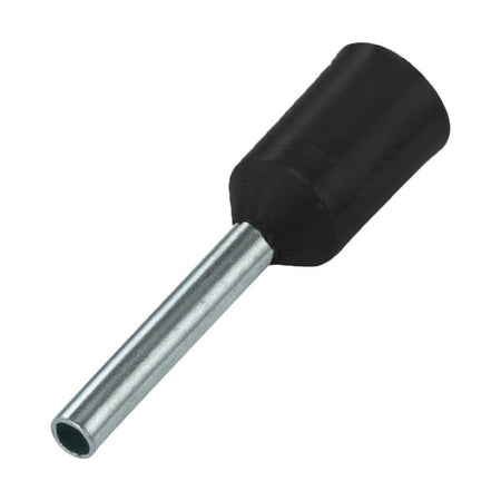 Pre-Insulated End Sleeve (bootlace) Ferrules BLACK 1.5mm2 10mm Pack of 500 — Carroll