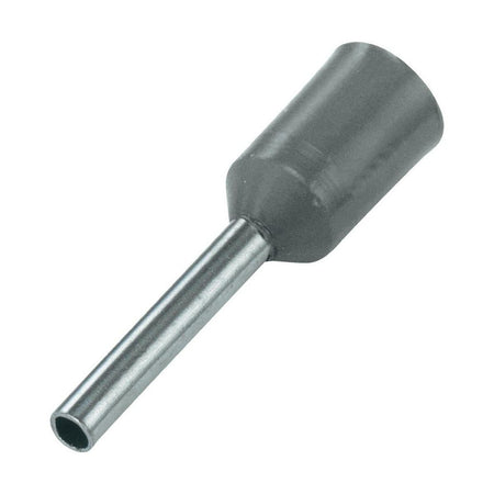 Pre-Insulated End Sleeve (bootlace) Ferrules GREY2.5mm2 8mmL Pack of 500 — Carroll