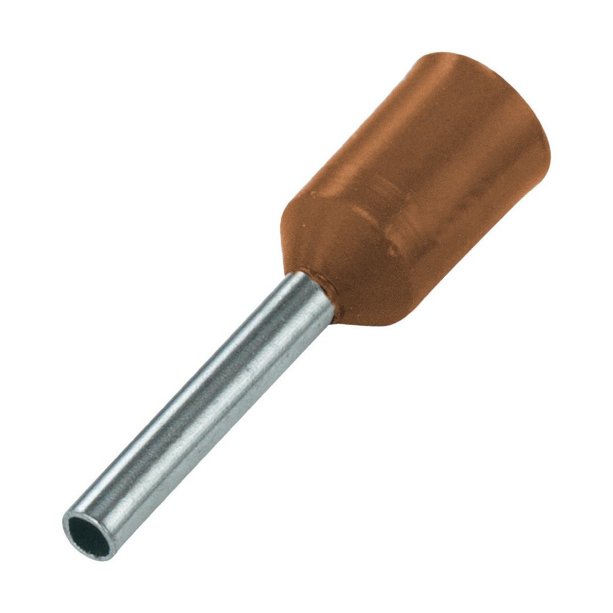 Pre-Insulated End Sleeve Ferrule Brown 10mm2 12mm Pk/100 — Carroll