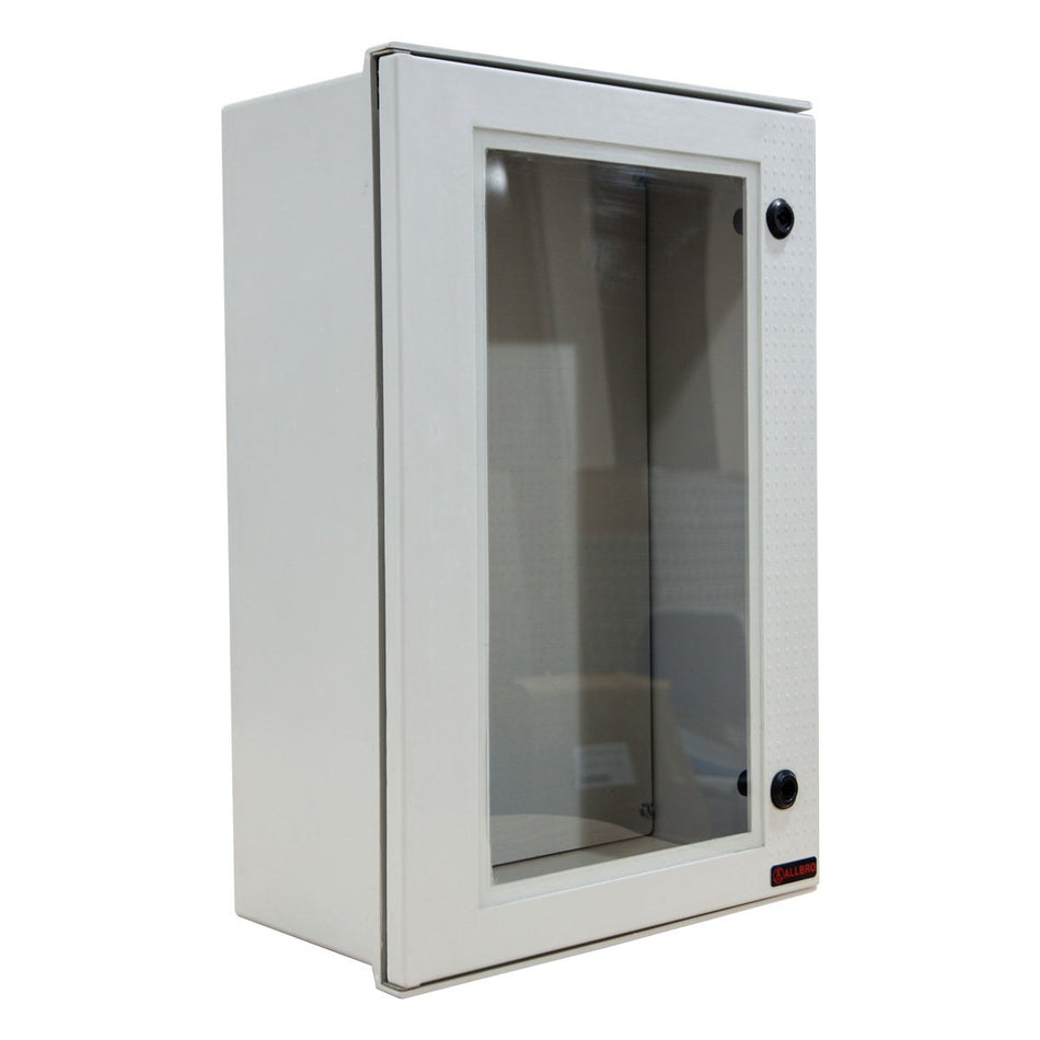 GRP Electrical Enclosure IP66 Allbrox 6, 600H x 400W x 200D - Transparent Door