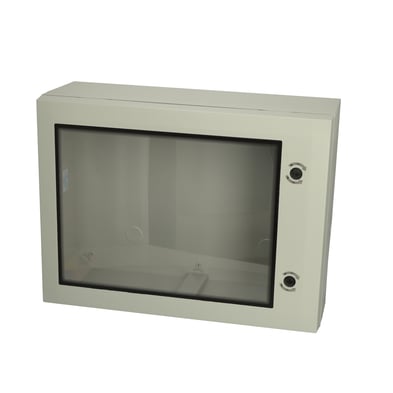 Fibox ARCA Polycarbonate Enclosure 600H x 800W x 300D IP66 with 2 Quarter Turn Locks + Window — FIBOX