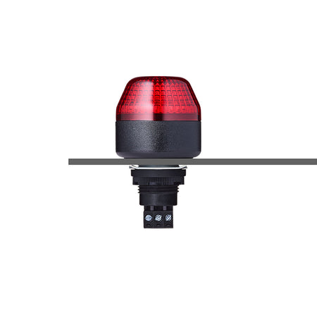 IBM Series M22 Ø45mm Panel Mount Beacon, Steady/Flashing Light, Red, 230/240VAC — Auer Signal