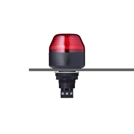 ICM Series M22 Ø45mm Panel Mount Beacon Multi-Strobe Light, Red, 24VAC/DC — Auer Signal