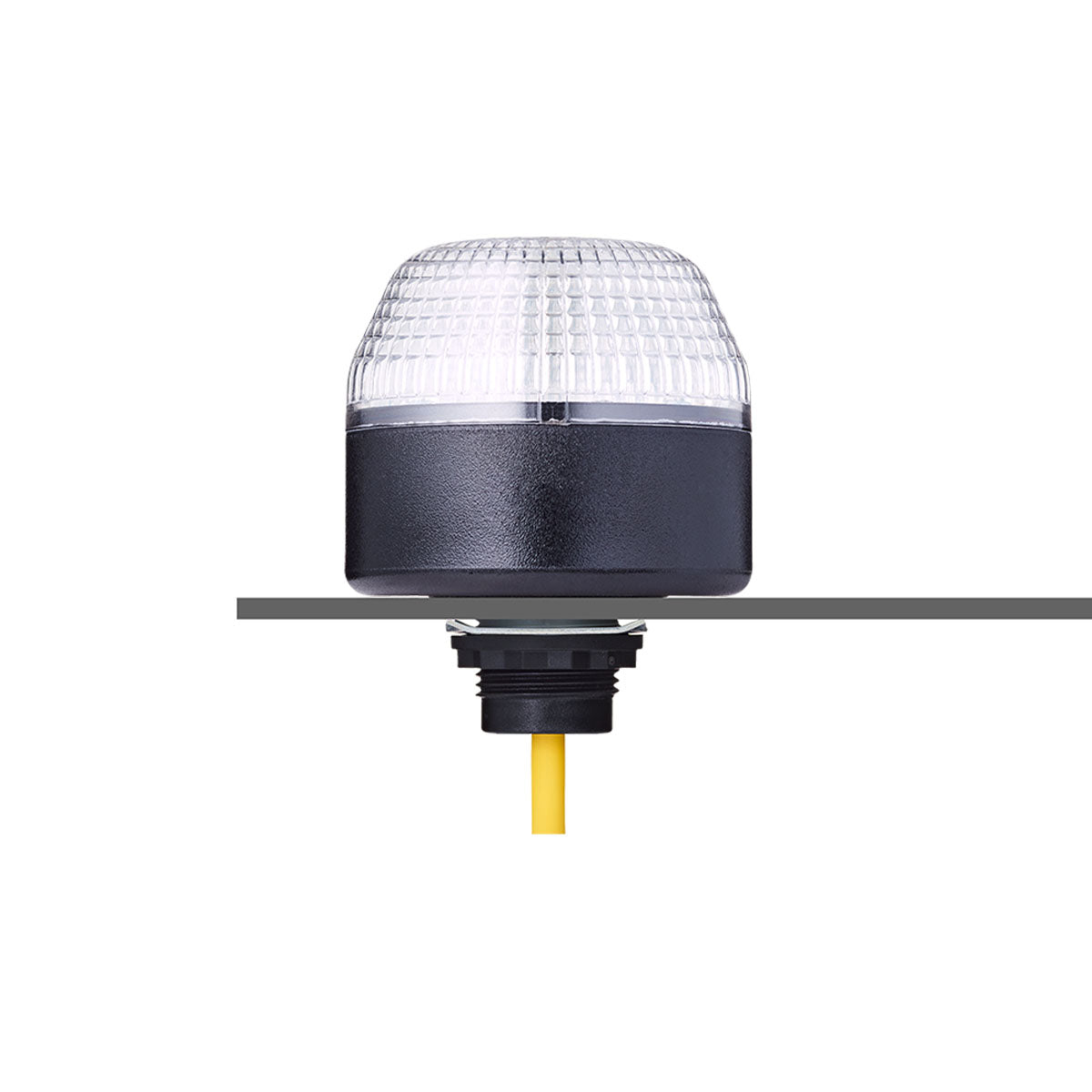 IMM Series M22 Ø45mm 3-Colour Panel Mount Beacon Red, Yellow or Green, 1m Cable, 24VAC/DC — Auer Signal