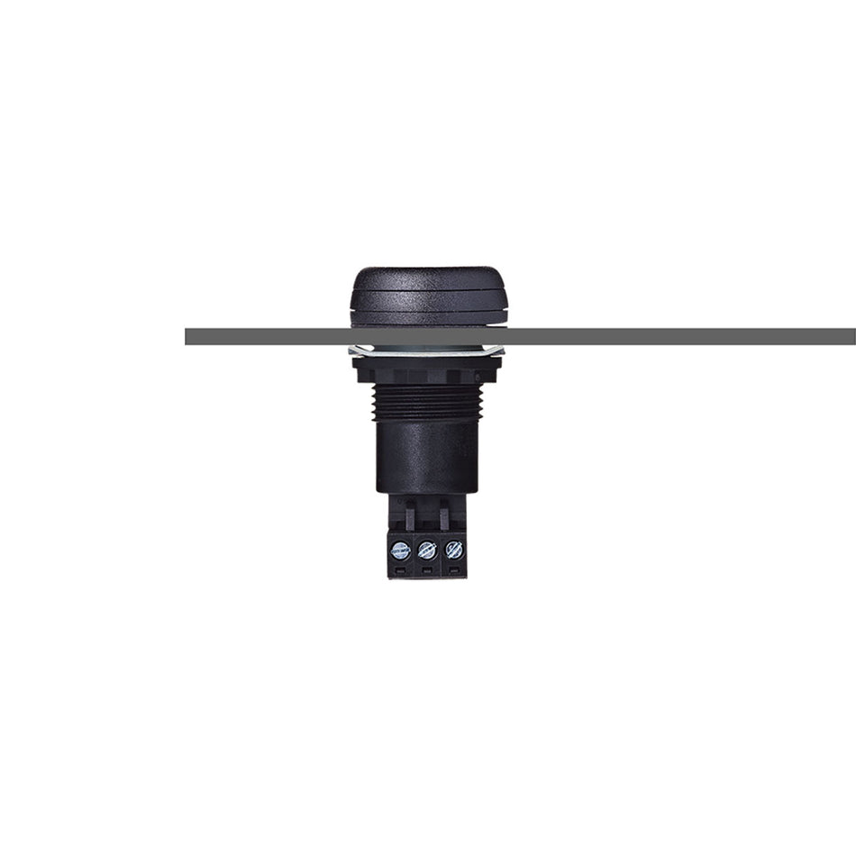 ESK Series M22 Ø30mm Panel Mount Buzzer, 12-24VAC/DC, 65dB — Auer Signal