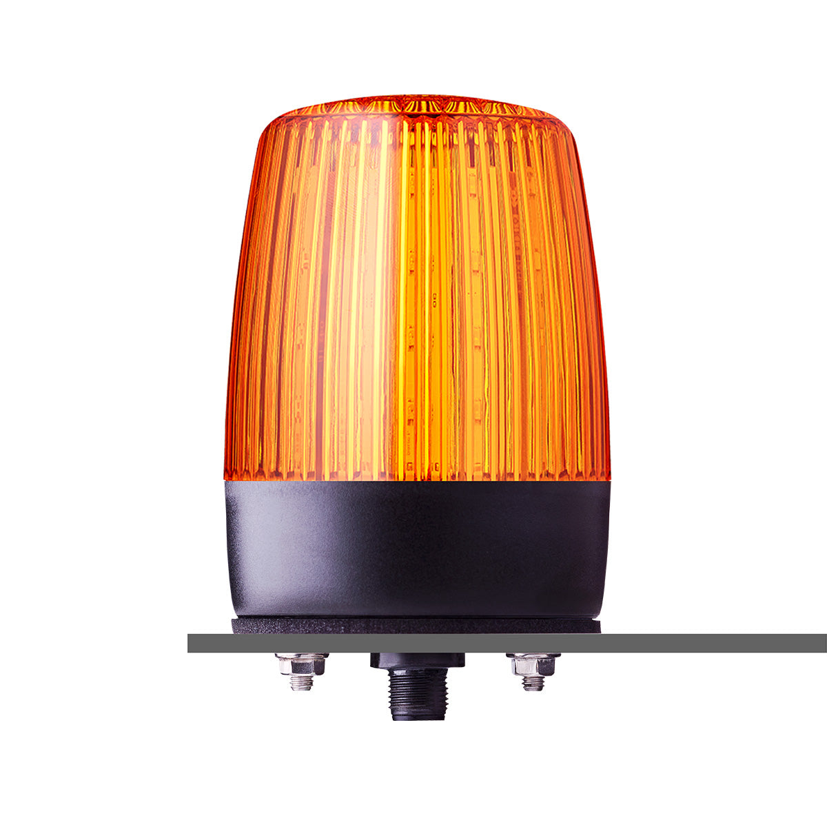 PDMC5 Series Multifunction Beacon with M12 5 Pin Connector, Orange, 24VAC/DC, IP67/69 — Auer Signal