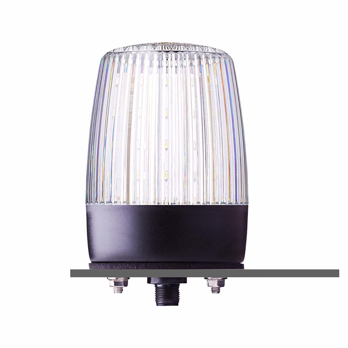 PDMC5 LED Multifunction Beacon with Integrated M12 5-pin Connector | Clear — Auer Signal