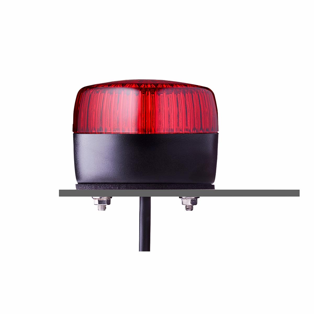 PCL Series Steady/Flashing Beacon, Low Lens, Red, 230/240VAC — Auer Signal