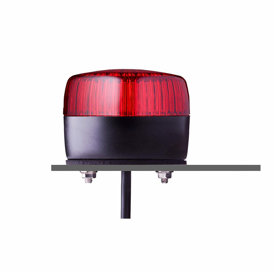 PCL Series Steady/Flashing Beacon, Low Lens, Red, 230/240VAC — Auer Signal