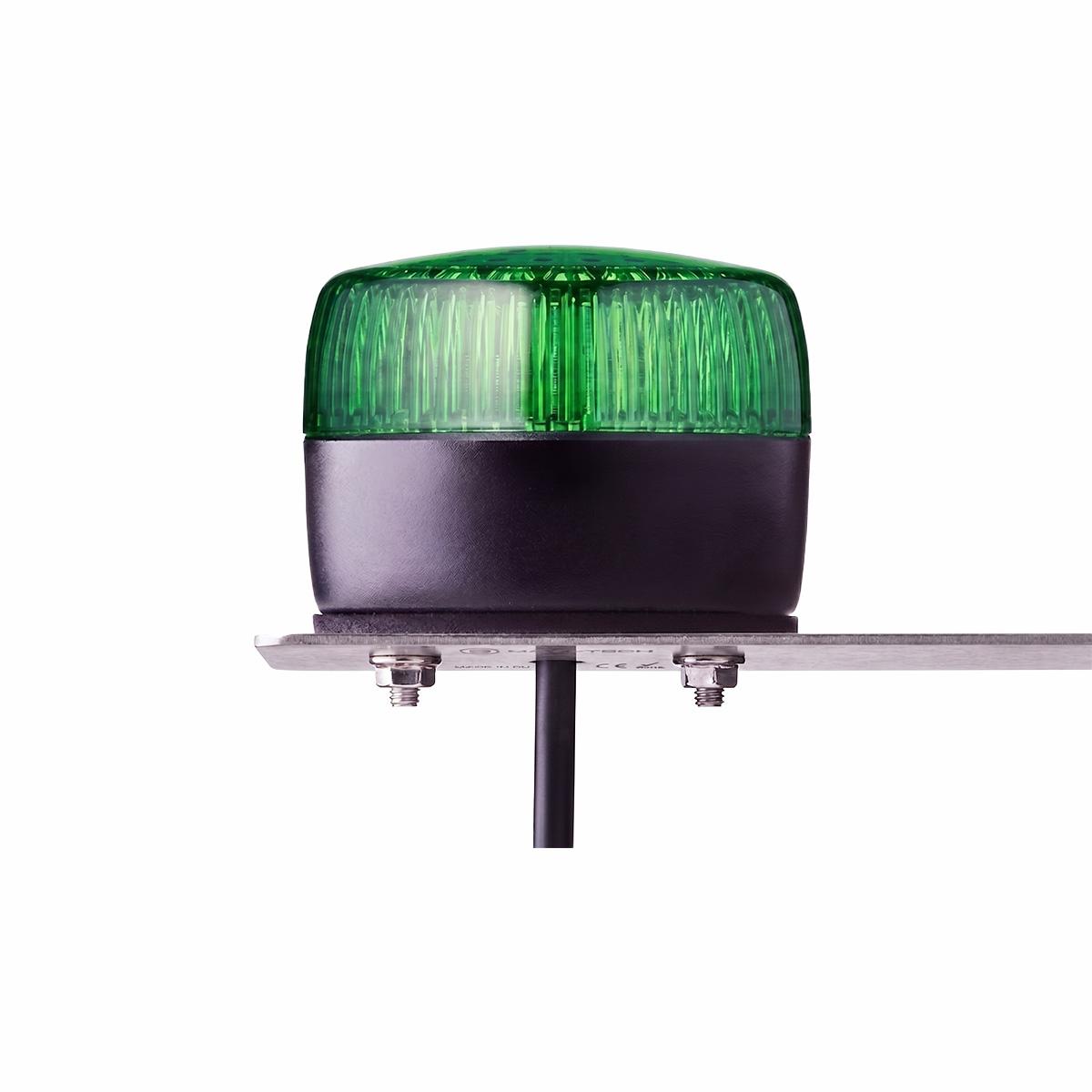 PCL Series Steady/Flashing Beacon Low Lens 24V AC/DC Green — Auer Signal