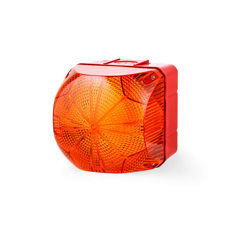 QDS Series Steady/Flashing Beacon, 94mm Square, 230 VAC, Amber — Auer Signal