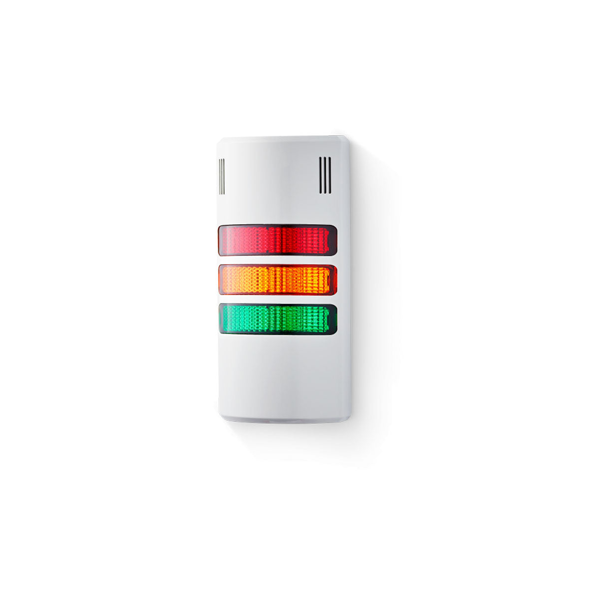 Half-Dome Compact Signal Tower 230/240VAC, Steady LED: Red/Amber/Green, Grey Housing — Auer Signal