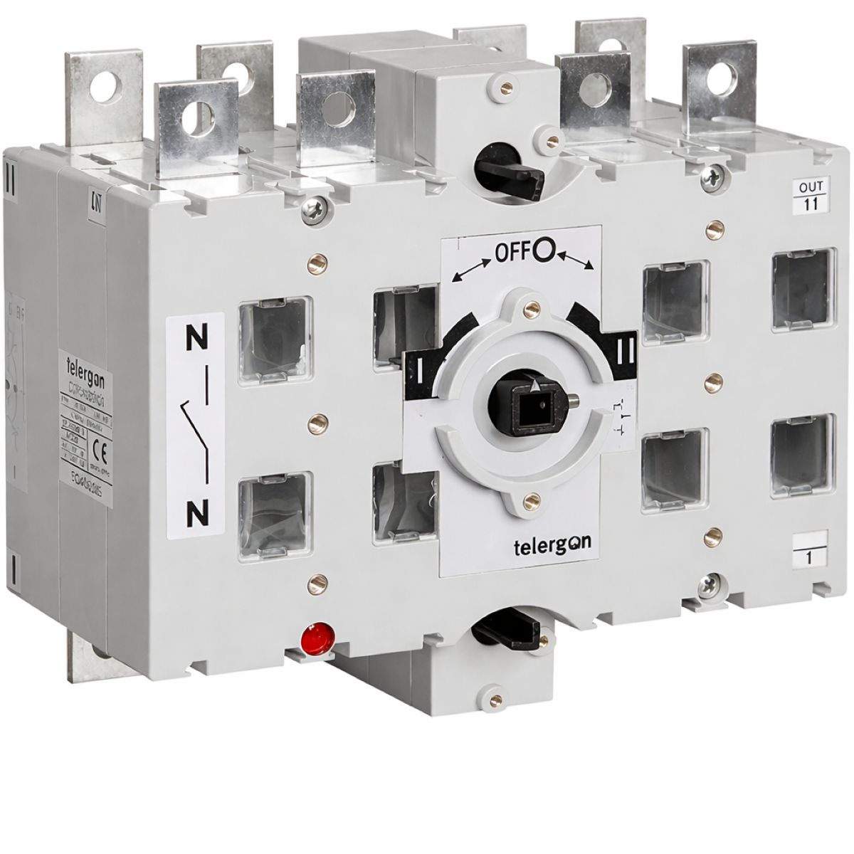Changeover Switch CCF 1250A 3P+N (HANDLE ORDERED SEPARATELY) — Telergon