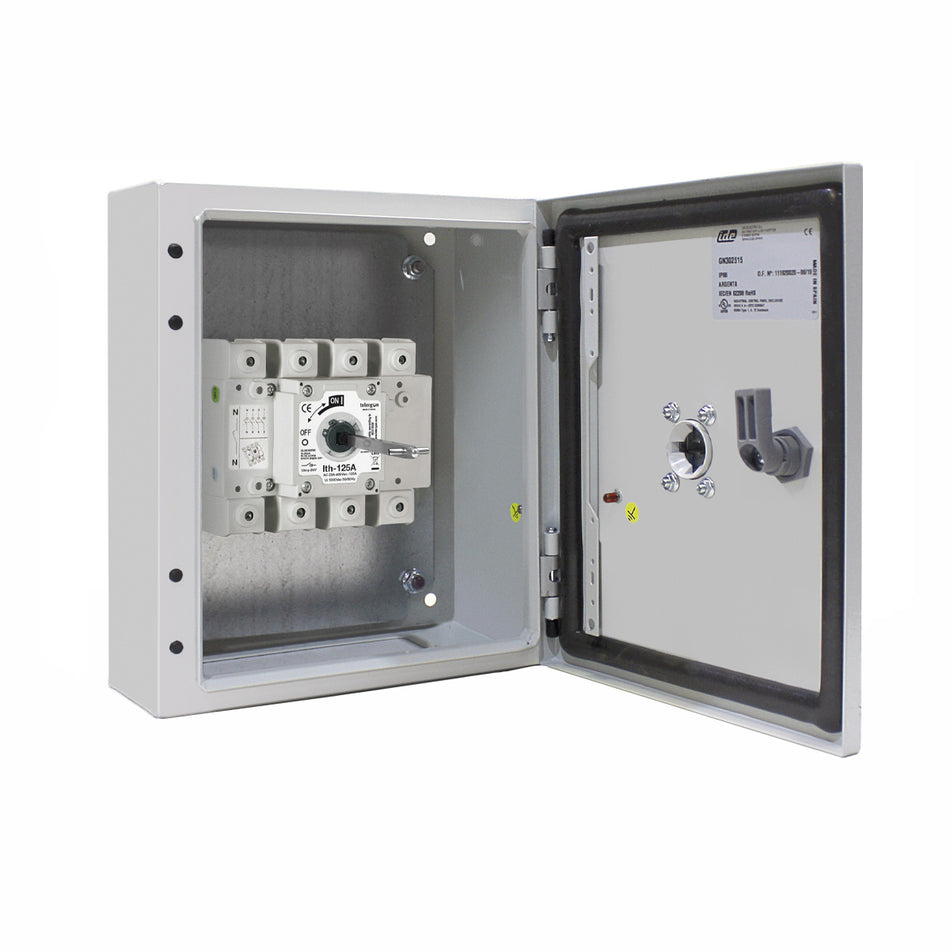 125A 4 Pole Metal Enclosed Switch Disconnector — Telergon