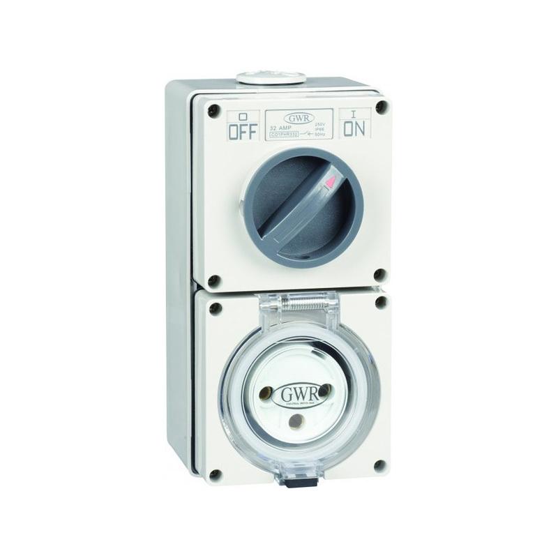 20 AMP 250V 3 Round Pin Switched Socket — GEN3