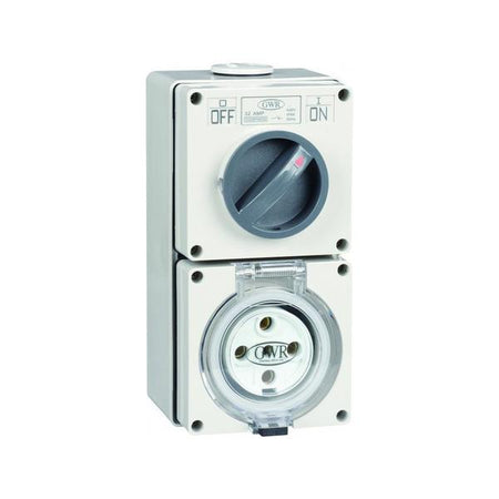 40 AMP 500V 5 Round Pin Switched Socket — GEN3