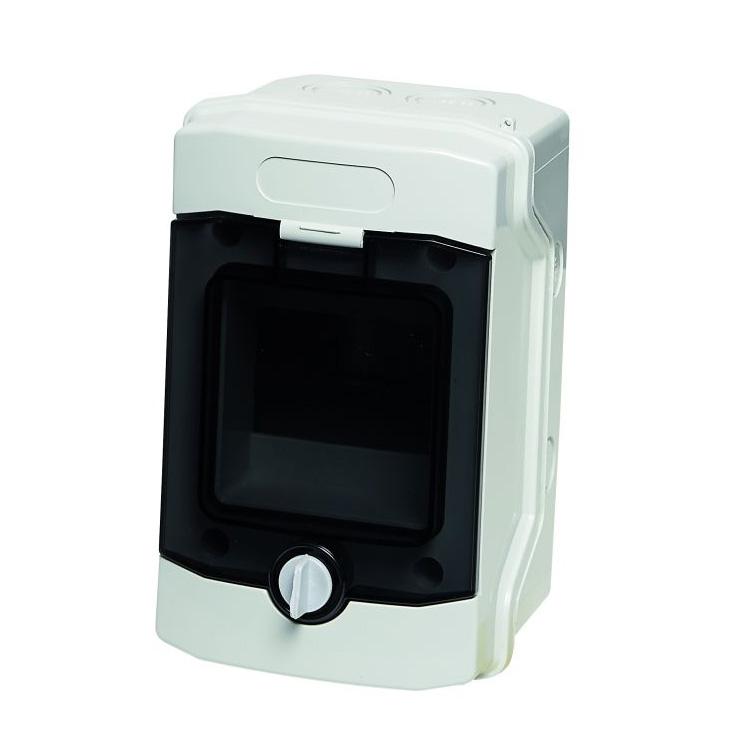 4 Way IP65 Enclosure 127x200x120 Transparent Door — IMO