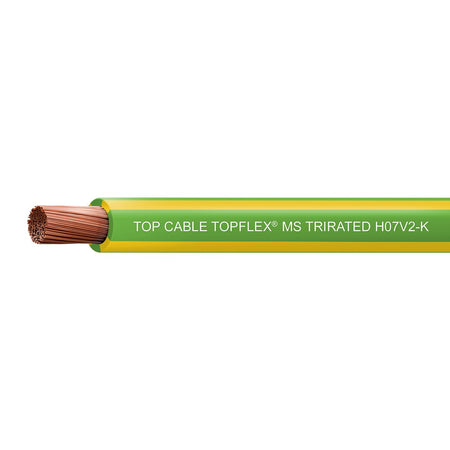 Panel Wire V90HT 1x16 Green/Yellow 100M Roll — Power Flex
