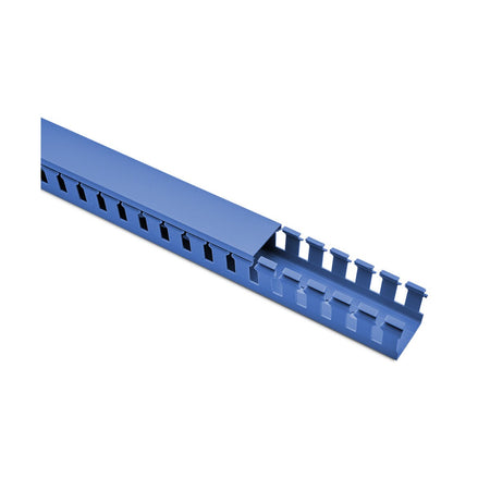 Slotted Duct 25Wx40H mm Blue with Cover — Elettrocanali
