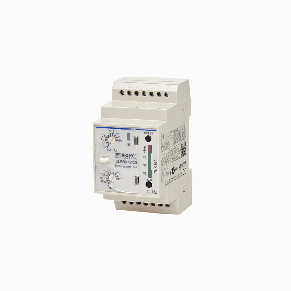 Type A Earth Leakage Relay 12-125VDC — Broyce Control
