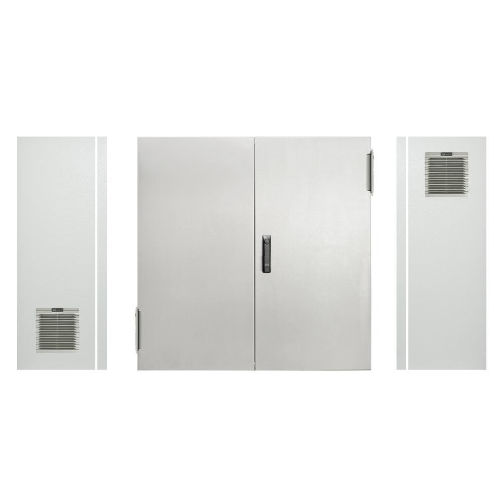 Electrical Enclosure with Fan + Vent 1000H x 1000W x 300D IP54 Grey — TRO Assemblies