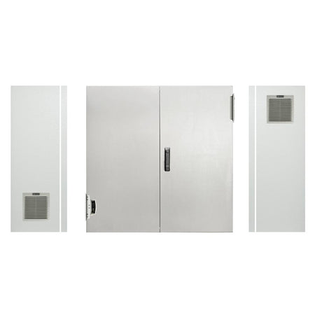 Electrical Enclosure with Fan + Vent 1000H x 1000W x 400D IP54 Grey — TRO Assemblies